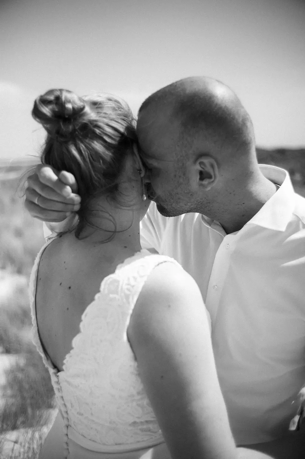 Hochzeitsfotografie in St. Peter-Ording am Strand. In den Dünen. Leica M10 M11.
